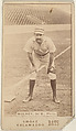 Mulvey, 3rd Base, Philadelphia, from the Kalamazoo Bats series (N690) issued by Chas. Gross & Co. to promote Kalamazoo Bats, Chas. Gross & Co., Albumen photograph