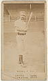 Wood, Left Field, Philadelphia, from the Kalamazoo Bats series (N690) issued by Chas. Gross & Co. to promote Kalamazoo Bats, Chas. Gross & Co., Albumen photograph