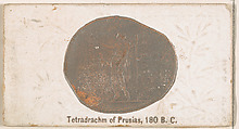 Tetradrachm of Prusias, 180 B.C., from the Ancient Coins series (N180) issued by Wm. S. Kimball & Co., William S. Kimball & Company, Commercial color lithograph