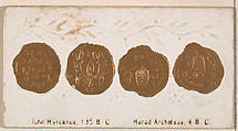 john Hyreanus, 135 B.C. / Herod Archelaus, 4 B.C., from the Ancient Coins series (N180) issued by Wm. S. Kimball & Co., William S. Kimball & Company, Commercial color lithograph