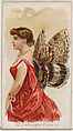 Card 22, Catogala Fraxini, from the Butterflies series (N183) issued by Wm. S. Kimball & Co., William S. Kimball & Company, Commercial color lithograph