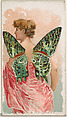 Card 45, Urania Rhipheus, from the Butterflies series (N183) issued by Wm. S. Kimball & Co., William S. Kimball & Company, Commercial color lithograph