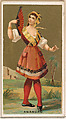 Anahuac, from the Dancing Girls of the World series (N185) issued by Wm. S. Kimball & Co., William S. Kimball & Company, Commercial color lithograph