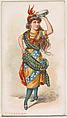 Circassian Dancer, from the Dancing Women series (N186) issued by Wm. S. Kimball & Co., William S. Kimball & Company, Commercial color lithograph