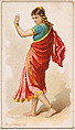 Burmese Dancer, from the Dancing Women series (N186) issued by Wm. S. Kimball & Co., William S. Kimball & Company, Commercial color lithograph