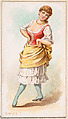 Swiss Dancer, from the Dancing Women series (N186) issued by Wm. S. Kimball & Co., William S. Kimball & Company, Commercial color lithograph