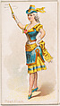 Postillion Dancer, from the Dancing Women series (N186) issued by Wm. S. Kimball & Co., William S. Kimball & Company, Commercial color lithograph