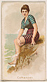 Cohasset, from the Fancy Bathers series (N187) issued by Wm. S. Kimball & Co., William S. Kimball & Company, Commercial color lithograph