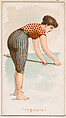 Tregastel, from the Fancy Bathers series (N187) issued by Wm. S. Kimball & Co., William S. Kimball & Company, Commercial color lithograph