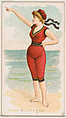 Boulogne, from the Fancy Bathers series (N187) issued by Wm. S. Kimball & Co., William S. Kimball & Company, Commercial color lithograph