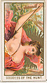 Diana, Goddess of the Hunt, from the Goddesses of the Greeks and Romans series (N188) issued by Wm. S. Kimball & Co., William S. Kimball & Company, Commercial color lithograph