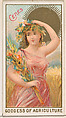Ceres, Goddess of Agriculture, from the Goddesses of the Greeks and Romans series (N188) issued by Wm. S. Kimball & Co., William S. Kimball & Company, Commercial color lithograph
