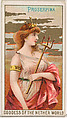 Proserpina, Goddess of the Nether World, from the Goddesses of the Greeks and Romans series (N188) issued by Wm. S. Kimball & Co., William S. Kimball & Company, Commercial color lithograph