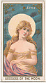 Luna, Goddess of the Moon, from the Goddesses of the Greeks and Romans series (N188) issued by Wm. S. Kimball & Co., William S. Kimball & Company, Commercial color lithograph