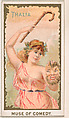 Thalia, Muse of Comedy, from the Goddesses of the Greeks and Romans series (N188) issued by Wm. S. Kimball & Co., William S. Kimball & Company, Commercial color lithograph