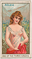 Aglaia, One of the Three Graces, from the Goddesses of the Greeks and Romans series (N188) issued by Wm. S. Kimball & Co., William S. Kimball & Company, Commercial color lithograph