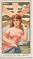 Terra, Goddess of the Earth, from the Goddesses of the Greeks and Romans series (N188) issued by Wm. S. Kimball & Co., William S. Kimball & Company, Commercial color lithograph