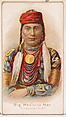 Big Medicine Man, North American Chief, from the Savage and Semi-Barbarous Chiefs and Rulers series (N189) issued by Wm. S. Kimball & Co., William S. Kimball & Company, Commercial color lithograph