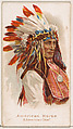 American Horse, North American Chief, from the Savage and Semi-Barbarous Chiefs and Rulers series (N189) issued by Wm. S. Kimball & Co., William S. Kimball & Company, Commercial color lithograph