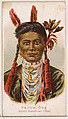 Yellow Dog, North American Chief, from the Savage and Semi-Barbarous Chiefs and Rulers series (N189) issued by Wm. S. Kimball & Co., William S. Kimball & Company, Commercial color lithograph