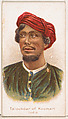 Taloukdar of Koumari, India, from the Savage and Semi-Barbarous Chiefs and Rulers series (N189) issued by Wm. S. Kimball & Co., William S. Kimball & Company, Commercial color lithograph