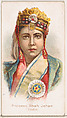 Princess Shah Jehan, India, from the Savage and Semi-Barbarous Chiefs and Rulers series (N189) issued by Wm. S. Kimball & Co., William S. Kimball & Company, Commercial color lithograph