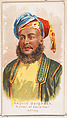 Seyvid Barghash, Sultan of Zanzibar, Africa, from the Savage and Semi-Barbarous Chiefs and Rulers series (N189) issued by Wm. S. Kimball & Co., William S. Kimball & Company, Commercial color lithograph