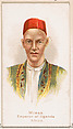 Mtesa, Emperor of Uganda, Africa, from the Savage and Semi-Barbarous Chiefs and Rulers series (N189) issued by Wm. S. Kimball & Co., William S. Kimball & Company, Commercial color lithograph