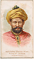 Mahomed Sadikh Khan, Ruler of Lalpura, Afghanistan, from the Savage and Semi-Barbarous Chiefs and Rulers series (N189) issued by Wm. S. Kimball & Co., William S. Kimball & Company, Commercial color lithograph