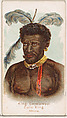 King Cetewayo, Zulu King, Africa, from the Savage and Semi-Barbarous Chiefs and Rulers series (N189) issued by Wm. S. Kimball & Co., William S. Kimball & Company, Commercial color lithograph