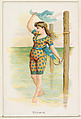Dinard, from the Beautiful Bathers series (N192) issued by Wm. S. Kimball & Co., William S. Kimball & Company, Commercial color lithograph