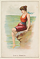 Grève d' Azette, from the Beautiful Bathers series (N192) issued by Wm. S. Kimball & Co., William S. Kimball & Company, Commercial color lithograph