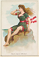 Mont Saint Michel, from the Beautiful Bathers series (N192) issued by Wm. S. Kimball & Co., William S. Kimball & Company, Commercial color lithograph