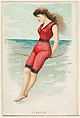 Livorno, from the Beautiful Bathers series (N192) issued by Wm. S. Kimball & Co., William S. Kimball & Company, Commercial color lithograph