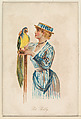 Pet Polly, from the Household Pets series (N194) issued by Wm. S. Kimball & Co., William S. Kimball & Company, Commercial color lithograph
