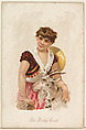 Pet Billy Goat, from the Household Pets series (N194) issued by Wm. S. Kimball & Co., William S. Kimball & Company, Commercial color lithograph