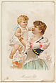 Mama's Pet, from the Household Pets series (N194) issued by Wm. S. Kimball & Co., William S. Kimball & Company, Commercial color lithograph