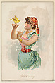 Pet Canary, from the Household Pets series (N194) issued by Wm. S. Kimball & Co., William S. Kimball & Company, Commercial color lithograph