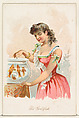 Pet Goldfish, from the Household Pets series (N194) issued by Wm. S. Kimball & Co., William S. Kimball & Company, Commercial color lithograph