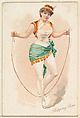 Skipping Rope, from the Pretty Athletes series (N196) issued by Wm. S. Kimball & Co., William S. Kimball & Company, Commercial color lithograph