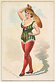 Club Swinging, from the Pretty Athletes series (N196) issued by Wm. S. Kimball & Co., William S. Kimball & Company, Commercial color lithograph