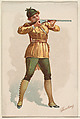 Shooting, from the Pretty Athletes series (N196) issued by Wm. S. Kimball & Co., William S. Kimball & Company, Commercial color lithograph