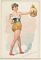 Sand Bag Exercise, from the Pretty Athletes series (N196) issued by Wm. S. Kimball & Co., William S. Kimball & Company, Commercial color lithograph