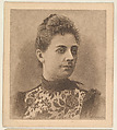 Portrait, from the Women's Portraits series (N198) issued by Wm. S. Kimball & Co., William S. Kimball & Company, Commercial color lithograph