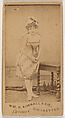 Miss Devaux, from the Actresses series (N203) issued by Wm. S. Kimball & Co., William S. Kimball & Company, Commercial color lithograph