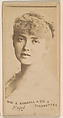 Miss Engel, from the Actresses series (N203) issued by Wm. S. Kimball & Co., William S. Kimball & Company, Commercial color lithograph