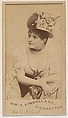 Mary Albert, from the Actresses series (N203) issued by Wm. S. Kimball & Co., William S. Kimball & Company, Commercial color lithograph