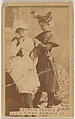 Georgie Dennin and Sadie Kirby, Erminie Co., from the Actresses series (N203) issued by Wm. S. Kimball & Co., William S. Kimball & Company, Commercial color lithograph