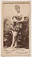 Mlle. Jager, from the Actresses series (N203) issued by Wm. S. Kimball & Co., William S. Kimball & Company, Commercial color lithograph