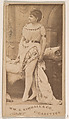 Mlle. Jager, from the Actresses series (N203) issued by Wm. S. Kimball & Co., William S. Kimball & Company, Commercial color lithograph